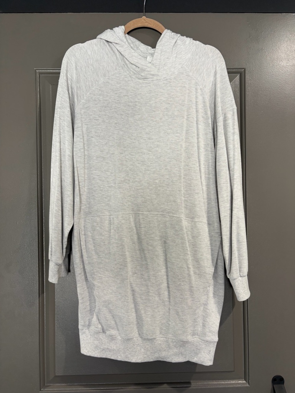 lululemon athletica Light Gray Crewneck Hoodie Sweater